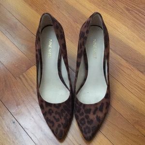 Nine West size 6.5 leopard heels